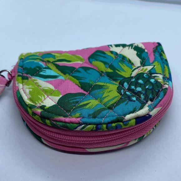 Vera Bradley NWT Tropical Paradize Small Zippered Coin Purse / Pouch - Picture 3 of 7